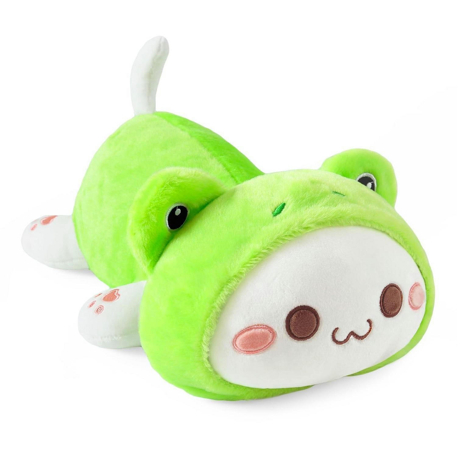 PLÜSCHTIER Frosch Katze 30 cm - Grün, Textil (20/20cm)