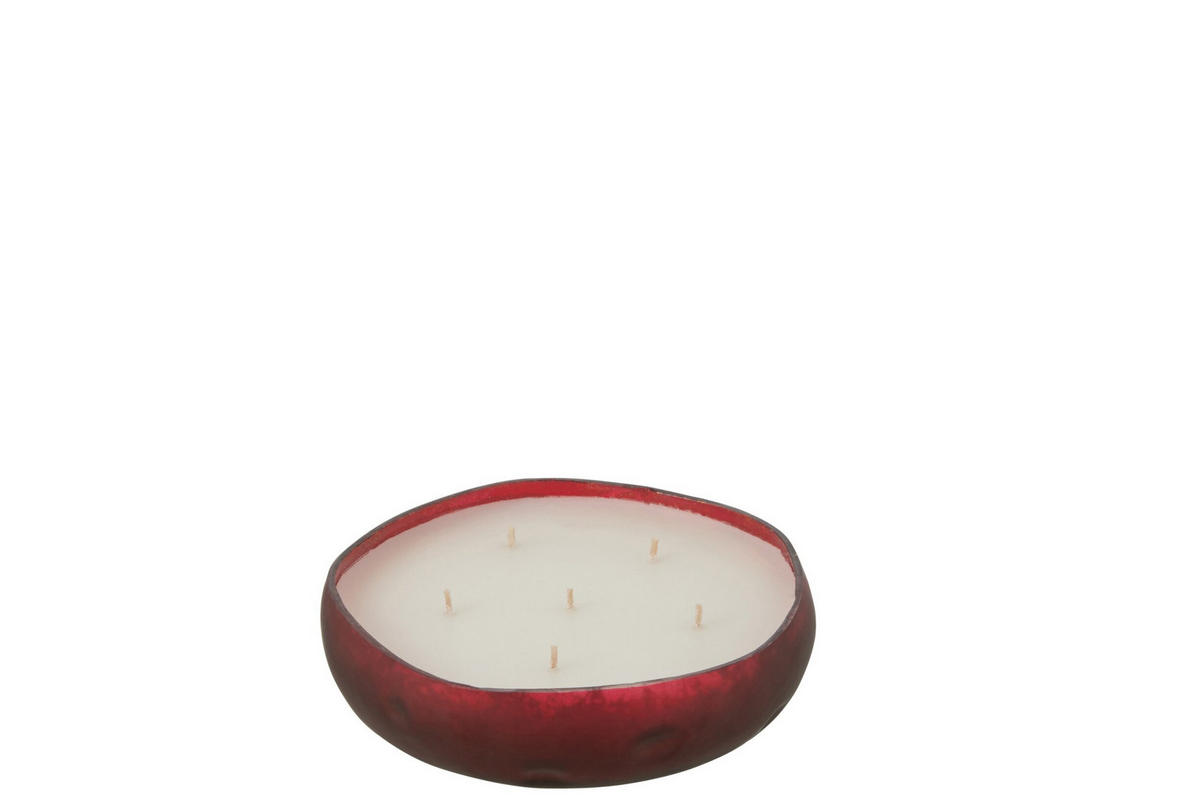 DUFTKERZE M-CHIC - Glas - Rot - M - 19 Std. - Rot, Glas (19/4.5cm) - J-Line