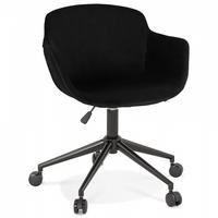STUHL mit Armlehnen Schwarz 59x80x54cm - Schwarz, Textil/Metall (59/80/54cm) - AlterEgo