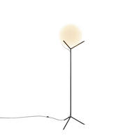 STEHLAMPE Poseidon Weiß Ø 40cm - Weiß, Glas (40/40/175cm) - s.luce