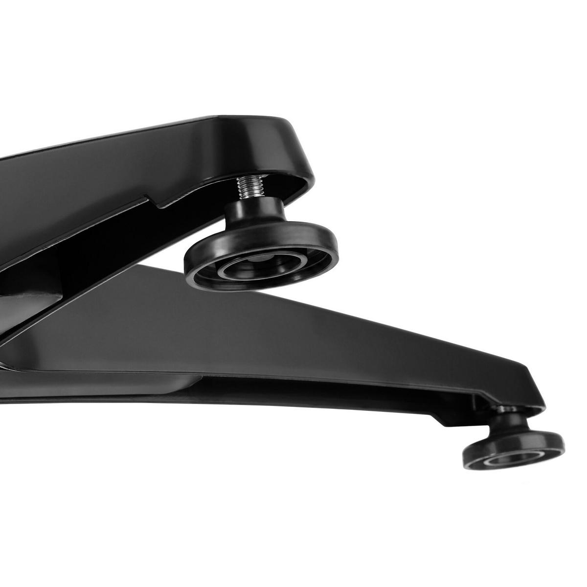 BISTROTISCH aus Aluminium Frederic, höhenverstellbare Kunststofffüße, schwarz - Schwarz, Holz (67/67/110cm) - tectake