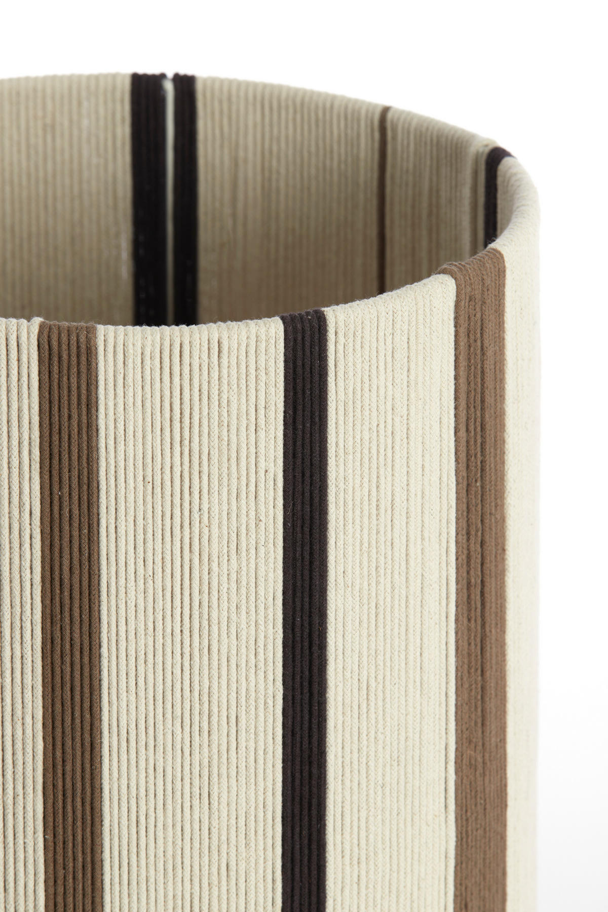 LAMPENSCHIRM Medan Weiß Ø30/40 cm - Schwarz/Weiß, Textil (30/30/40cm) - Light & Living