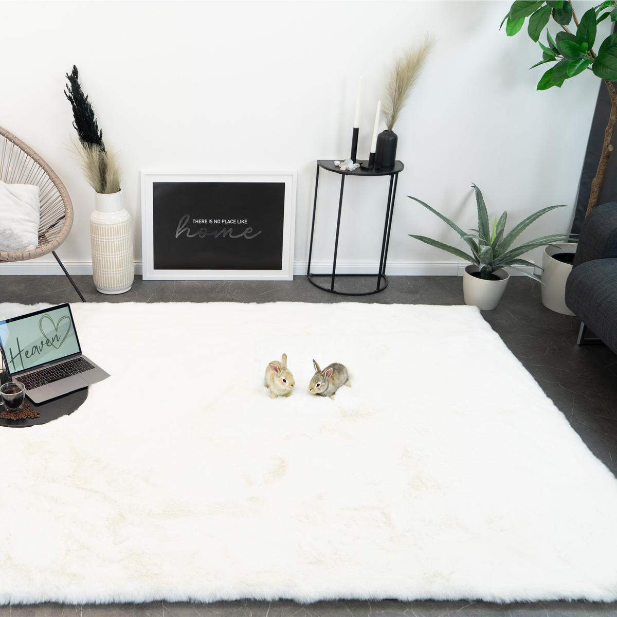 FELLTEPPICH HEAVEN SUPER SOFT 80/150 IVORY - Creme, Textil (80/150cm) - Consilio Concept