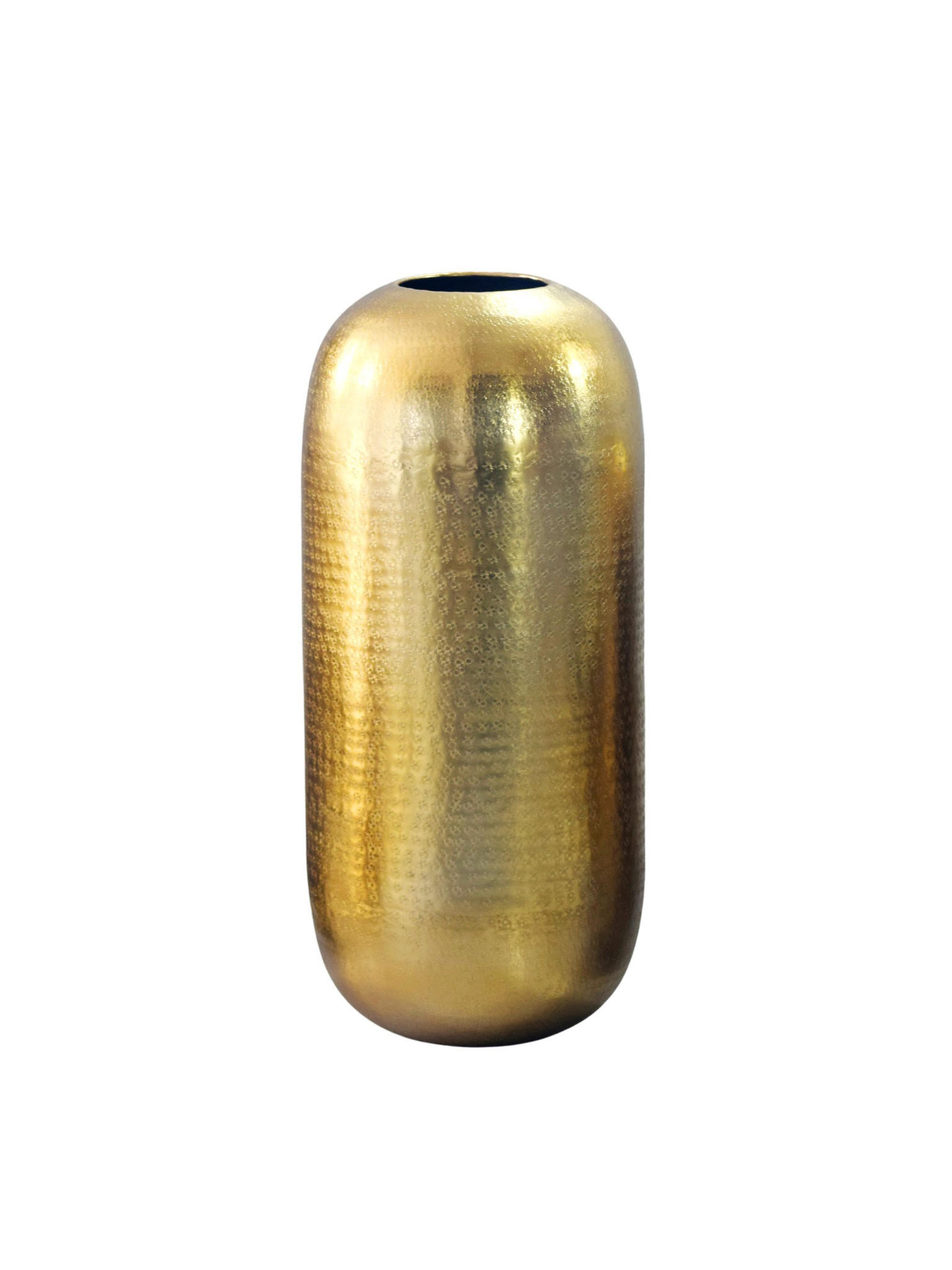 BODENVASE AMALFI, Aluminium, handgefertigt, Gold, Ø 20 x 45 cm - Goldfarben, Metall (45cm) - KADIMA DESIGN