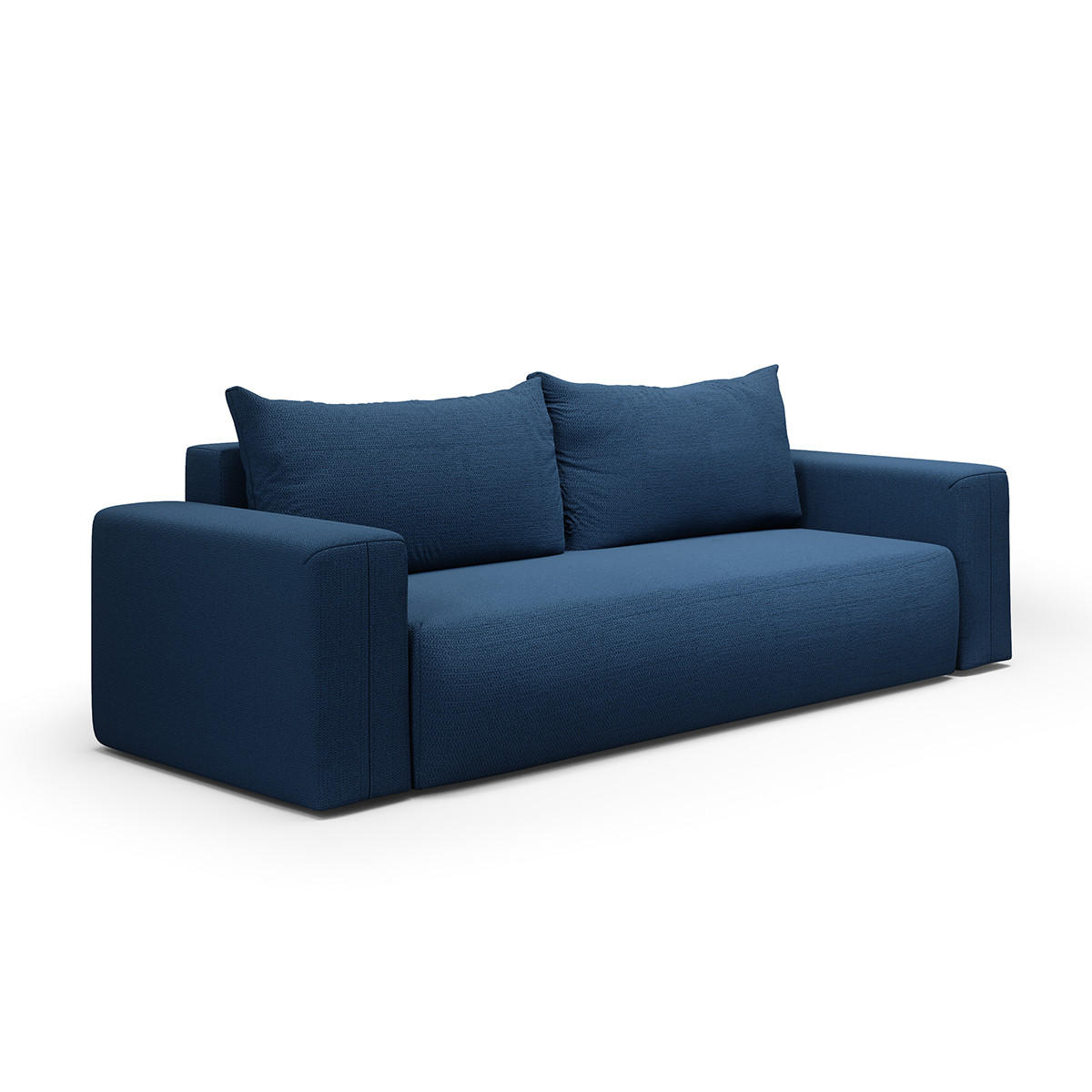 SOFA Bliss 3 Sitzplätze Blau - Blau, Holz (252/72/97cm) - Petits-meubles