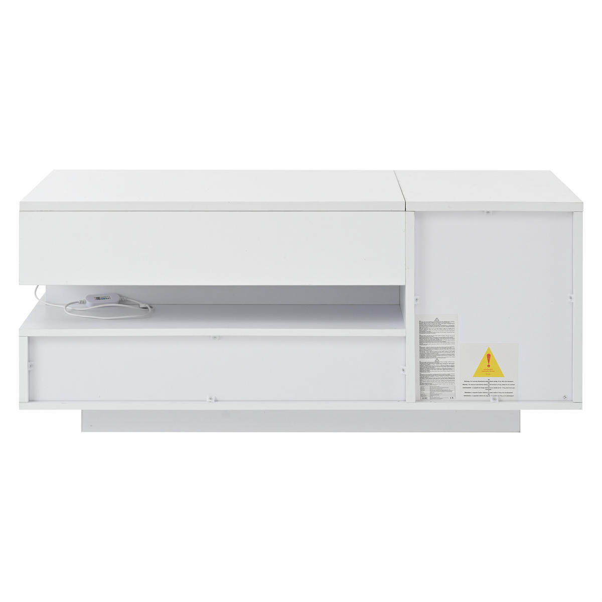 COUCHTISCH Weiß - Weiß, Holzwerkstoff (95/50/34.5cm)