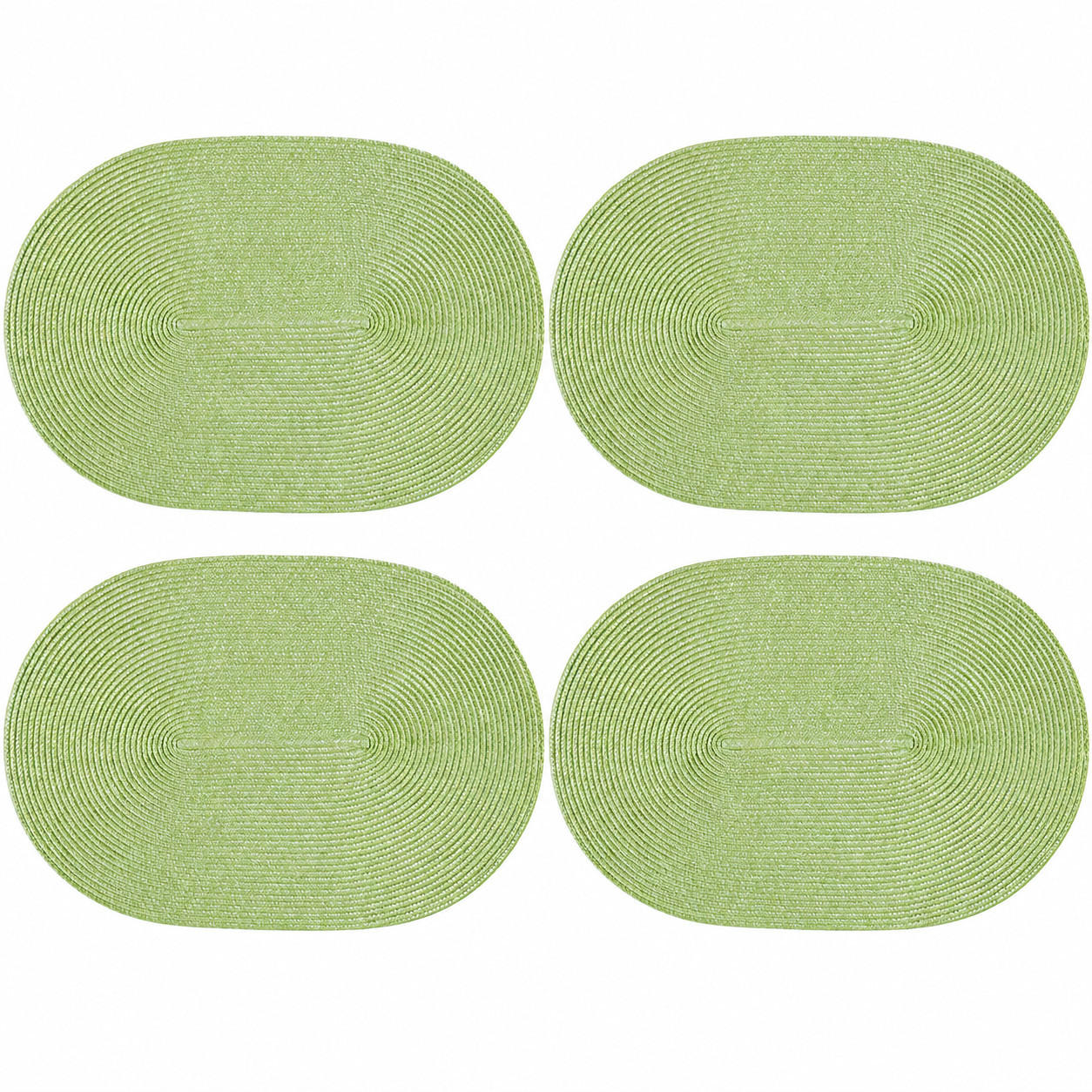 PLATZSET 4er Set Polypro Pistazie 45/30 cm - Hellgrün, Kunststoff (30/45cm) - TiborTex