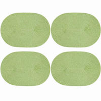 PLATZSET 4er Set Polypro Pistazie 45/30 cm - Hellgrün, Kunststoff (30/45cm) - TiborTex