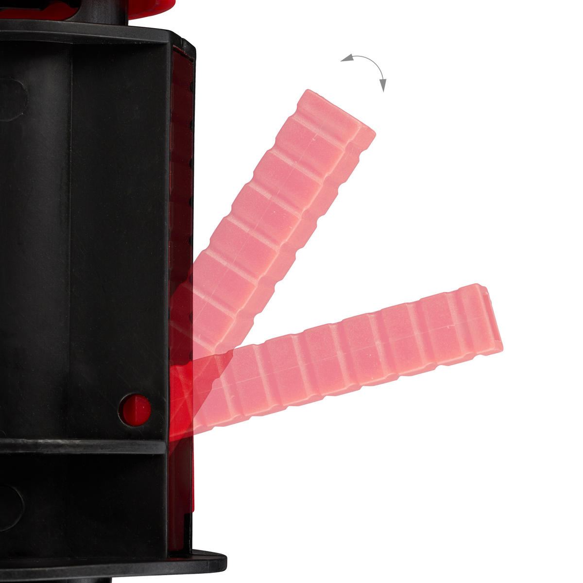 PODPĚRA deštníku - černá, plast (22/38.5/8.5cm) - Relaxdays