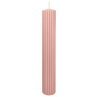RILLEN KERZEN Lachs 300 x Ø 45 mm, 4 Stück - Koralle, Paraffin (8/15/15cm) - Wiedemann Kerzen