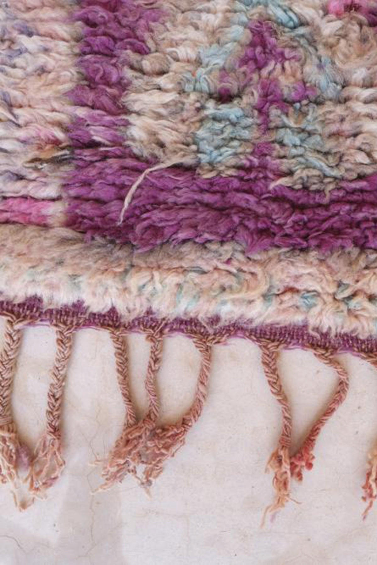 BERBERTEPPICH aus reiner Wolle 146x 358 cm - Lila, Naturmaterialien (146/358cm) - AFK Living