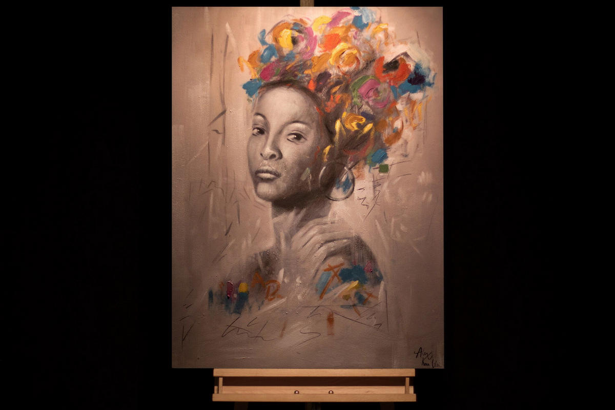 ACRYLBILD HANDGEMALT 75/100 cm - Multicolor, Holz/Textil (1.4/100cm) - KUNSTLOFT