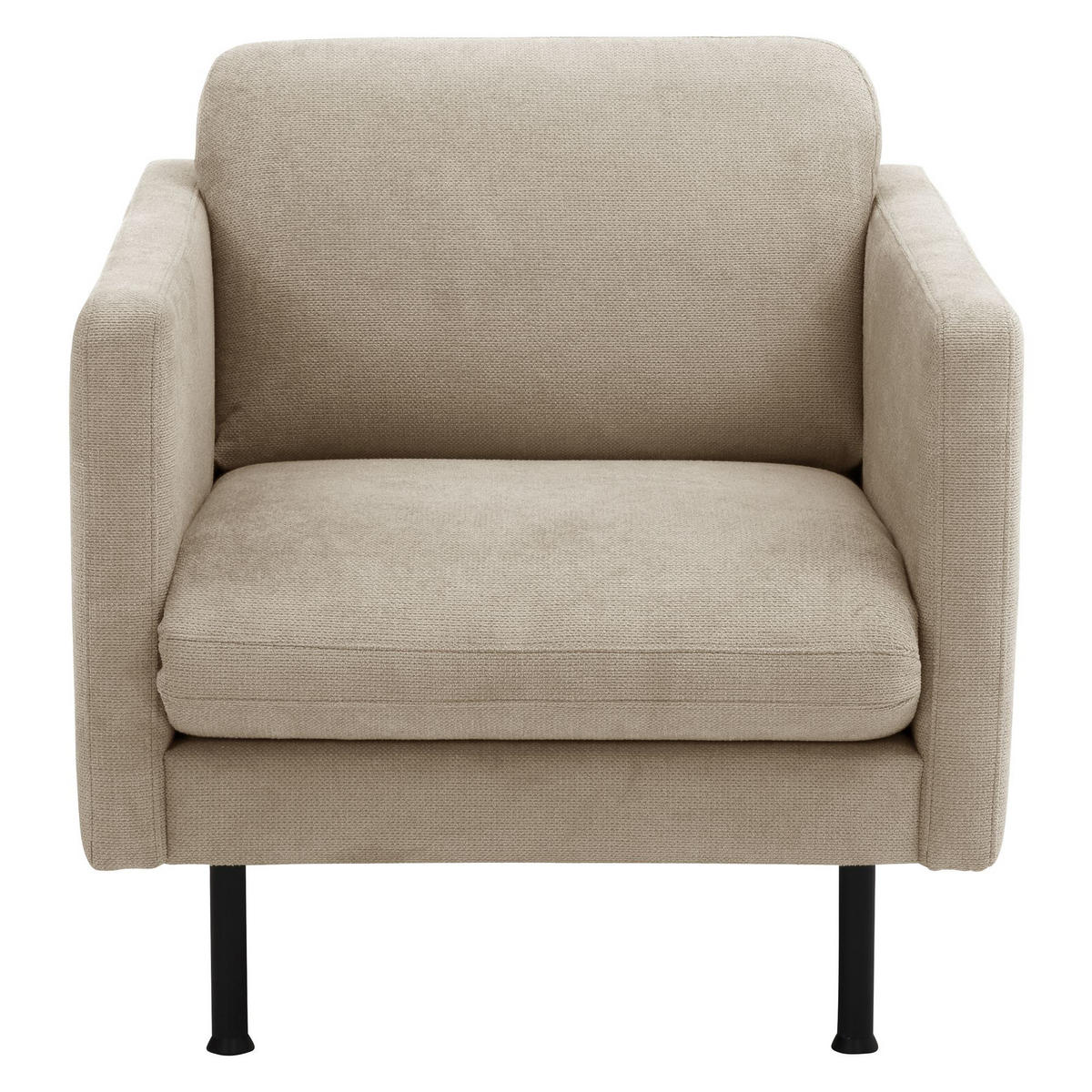 POLSTERSESSEL Katina Flachgewebe beige - Beige, Kunststoff (76/78/89cm) - 58aufmkessel