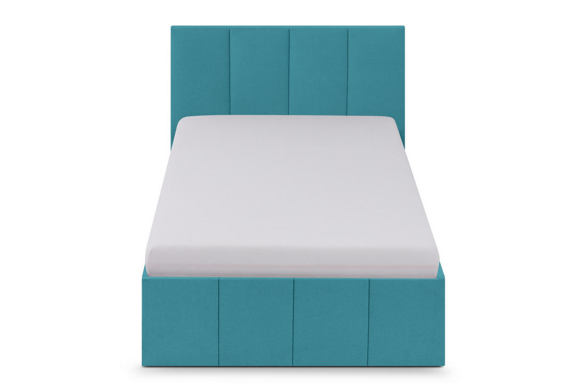 POLSTERBETT Dalas Blau 120 x 200 x 40 cm Stauraum Mit hochwertiger Matratze H2 (bis 100 kg) und Lattenrost - Blau, Holz (120/200cm) - Halmon Schlafkomfort Betten 