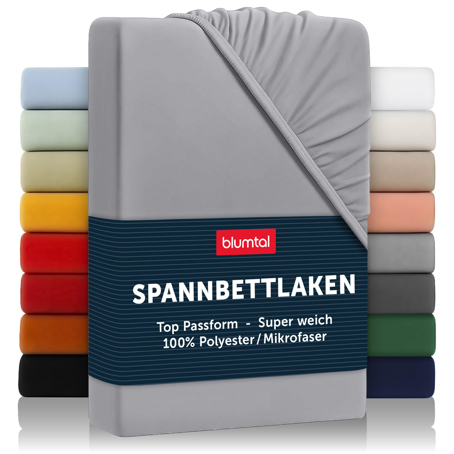 Blumtal NAPÍNACÍ prostěradlo z mikrovlákna, 200/200/30 cm, Šedá