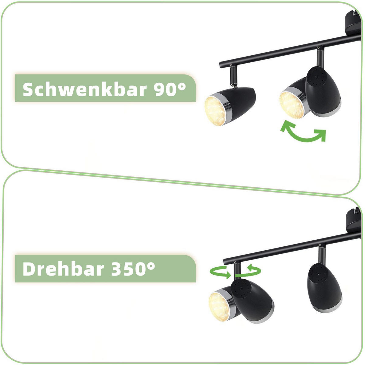 LED-DECKENLEUCHTE Leggitt 60/15.5/80cm - Dunkelgrau, Metall (60/15.5/80cm) - Nettlife