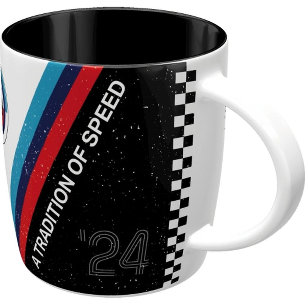 KAFFEETASSE 330 ml BMW Motorsport Tradition Of Speed - Multicolor, Keramik (0.33L) - Nostalgic-Art