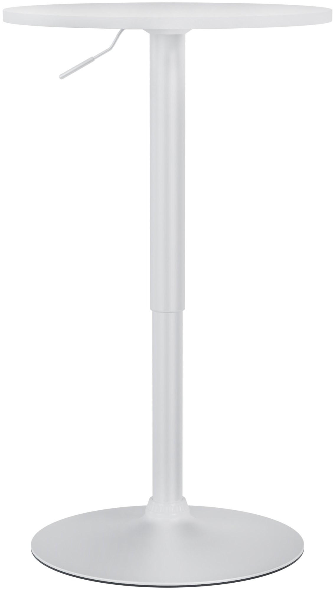 STEHTISCH rund 52 cm Holz Weiß/Weiß - Weiß, Holz/Metall (52/52/70cm) - CLP