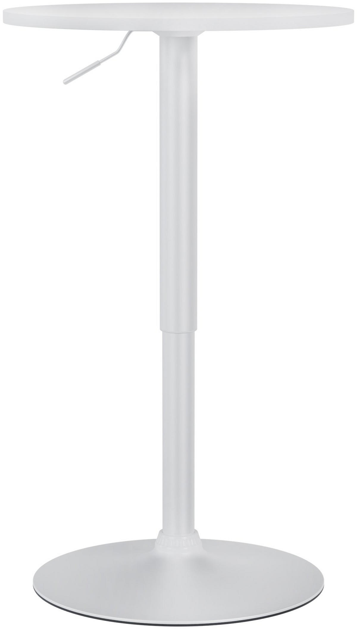 STEHTISCH rund 52 cm Holz Weiß/Weiß - Weiß, Holz/Metall (52/52/70cm) - CLP