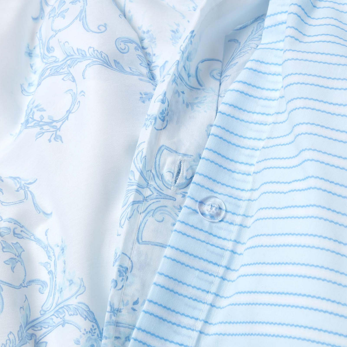 WENDEBETTWÄSCHE Toile-De-Jouy - Blau, Textil (135/200cm) - Homescapes