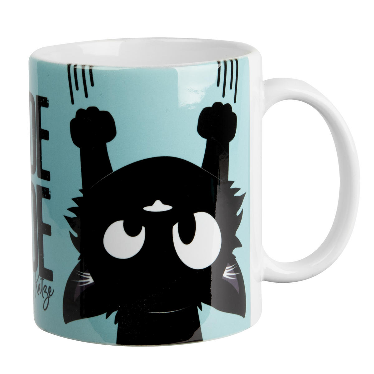 KAFFEEBECHER Ralf Schmitz Wilde Hilde Schmitz' Katze Blau 320 ml - Blau, Keramik (0.32L) - United Labels