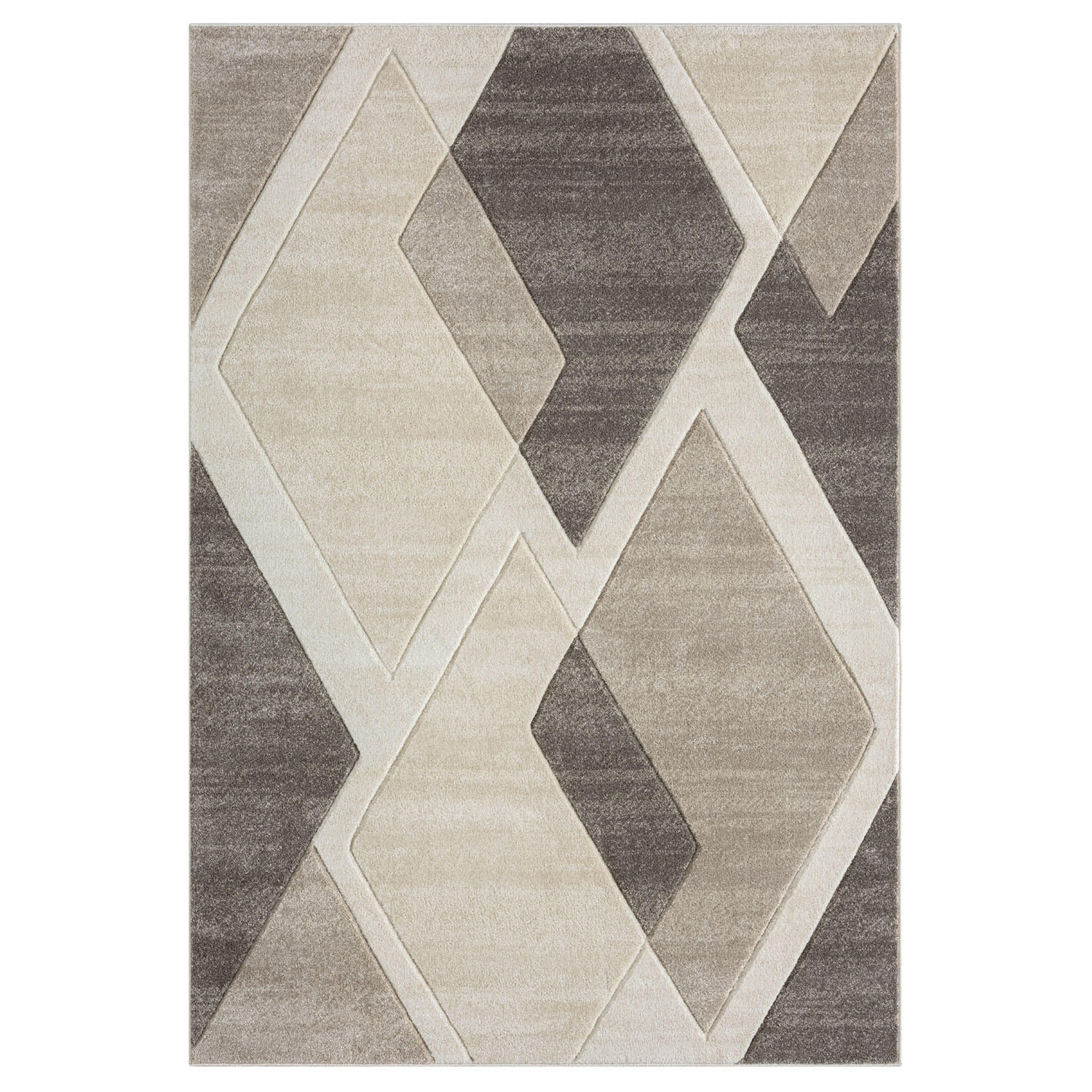KURZFLOR-TEPPICH Bonito 7167 Braun 120x170 cm - Braun, Textil (120/170cm) - carpet city