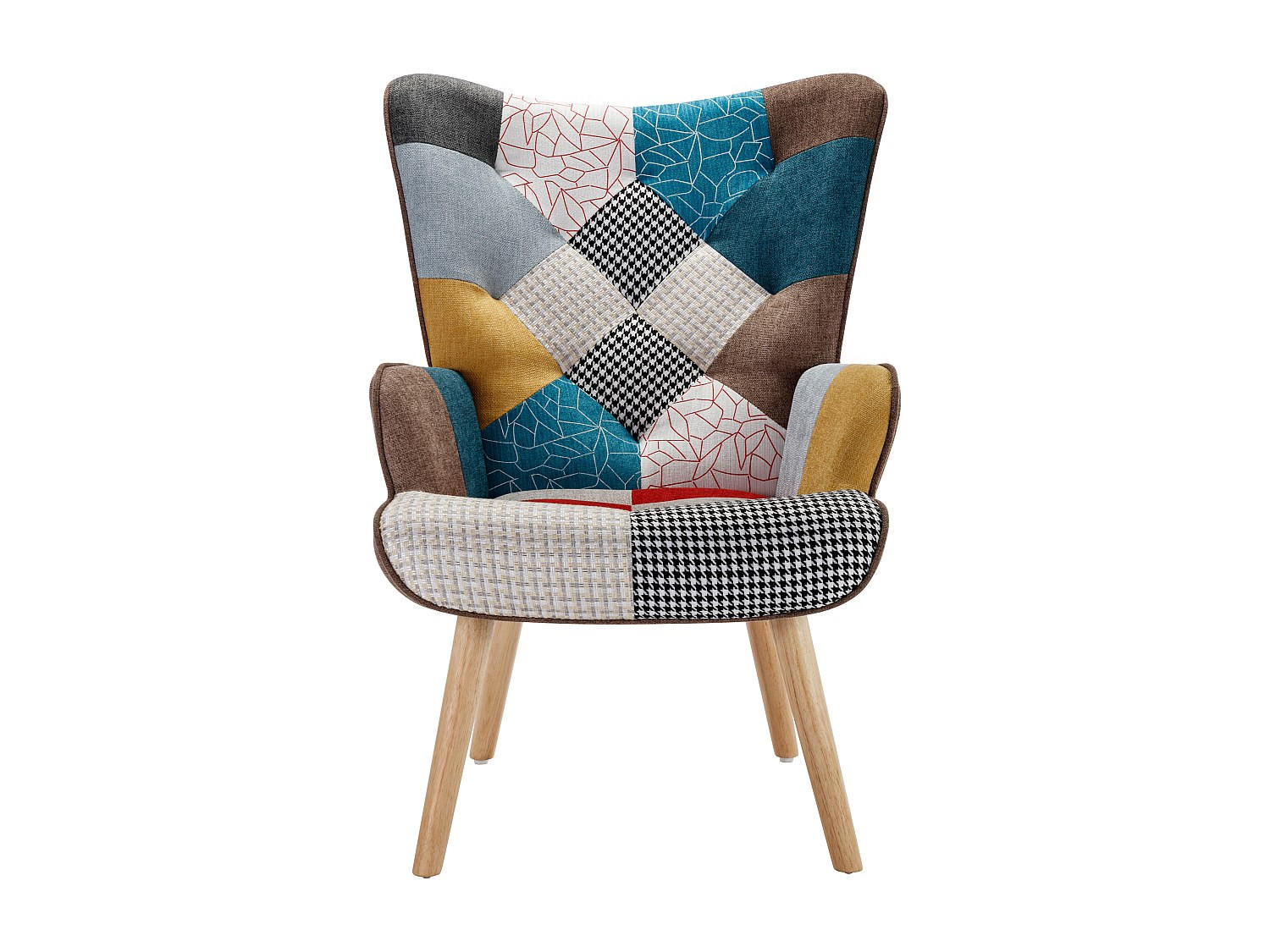 SESSEL mit gerader Rückenlehne - 1 Person - Stoff - Mehrfarbig - - Multicolor, Textil (69/95.5/78cm) - Vente-Unique