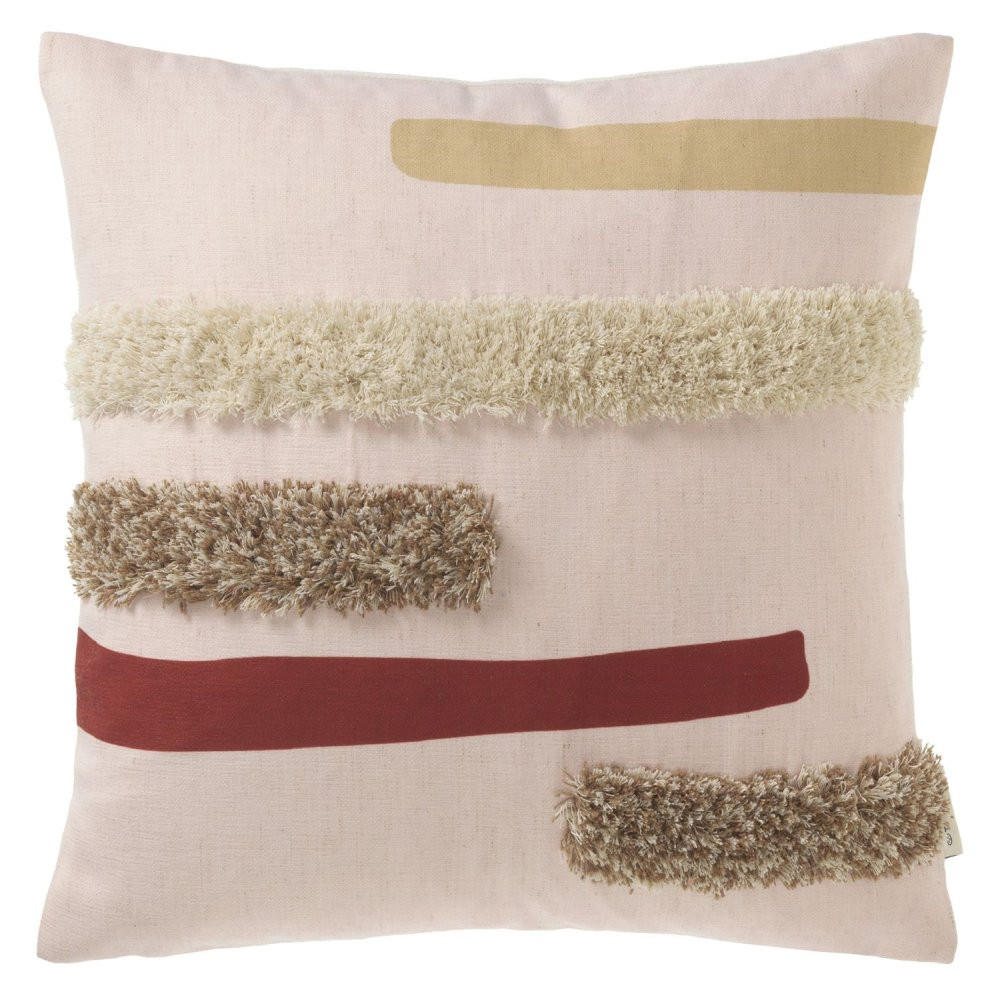 ZIERKISSENHÜLLE Painted Sticks rose 45x45cm - Hellrosa, Textil (45/45cm) - Tom Tailor