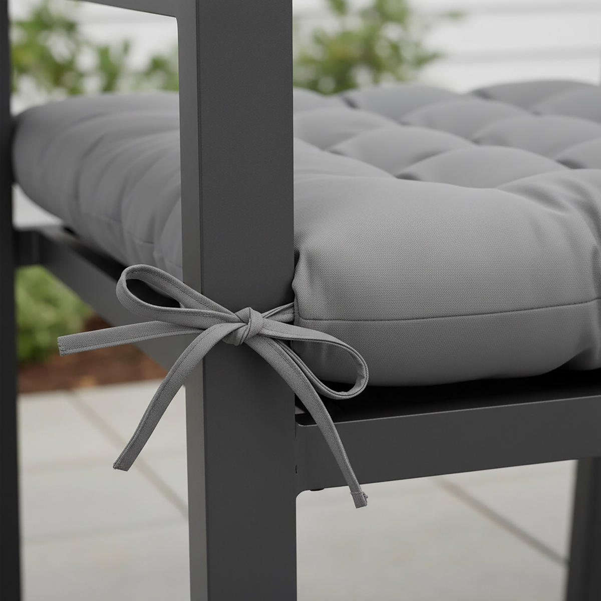 LAVIČKOVÝ sedák - sivá, textil/plast (70/8/190cm) - Relaxdays