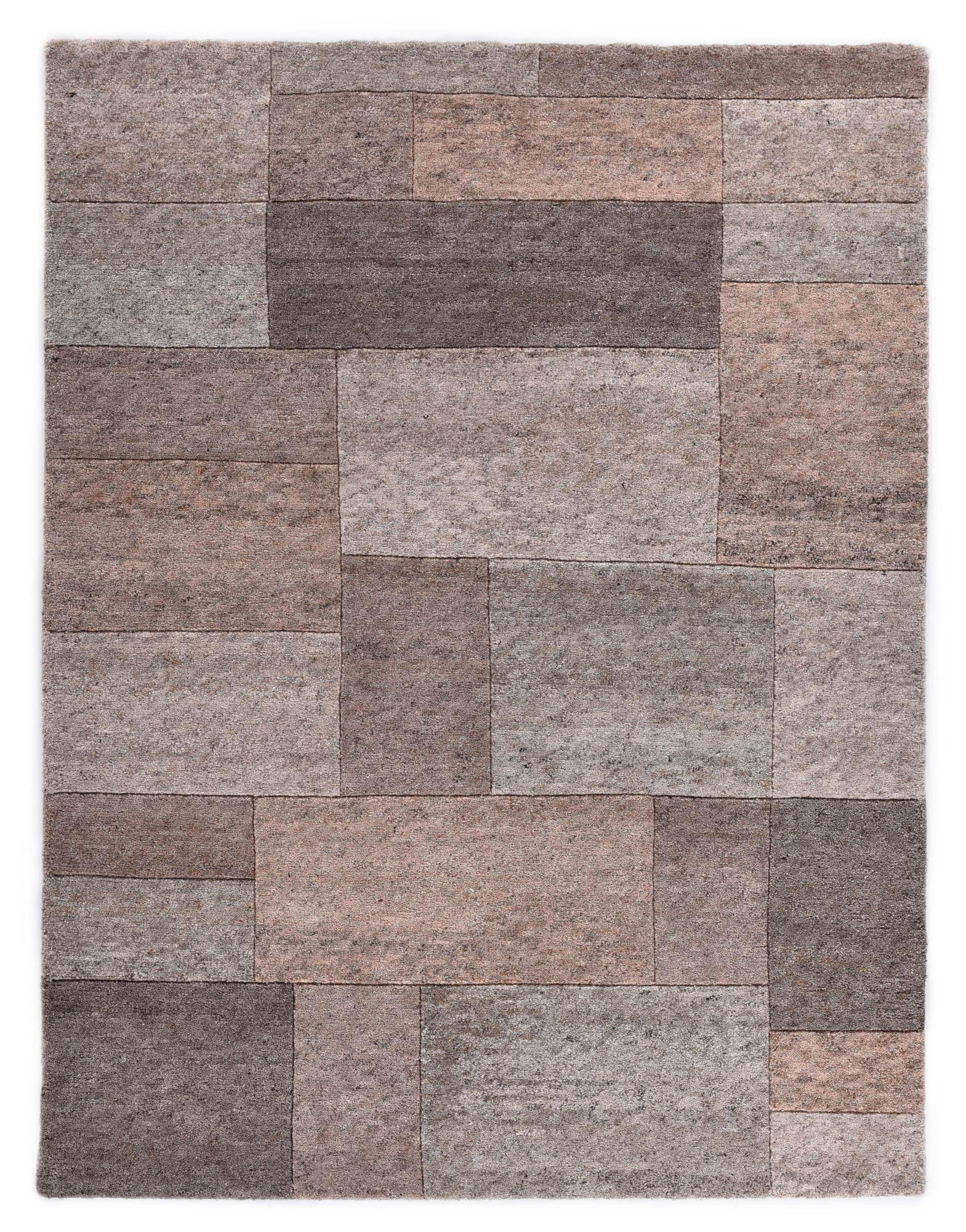 Theko Wollteppich Rosa 60x90 cm