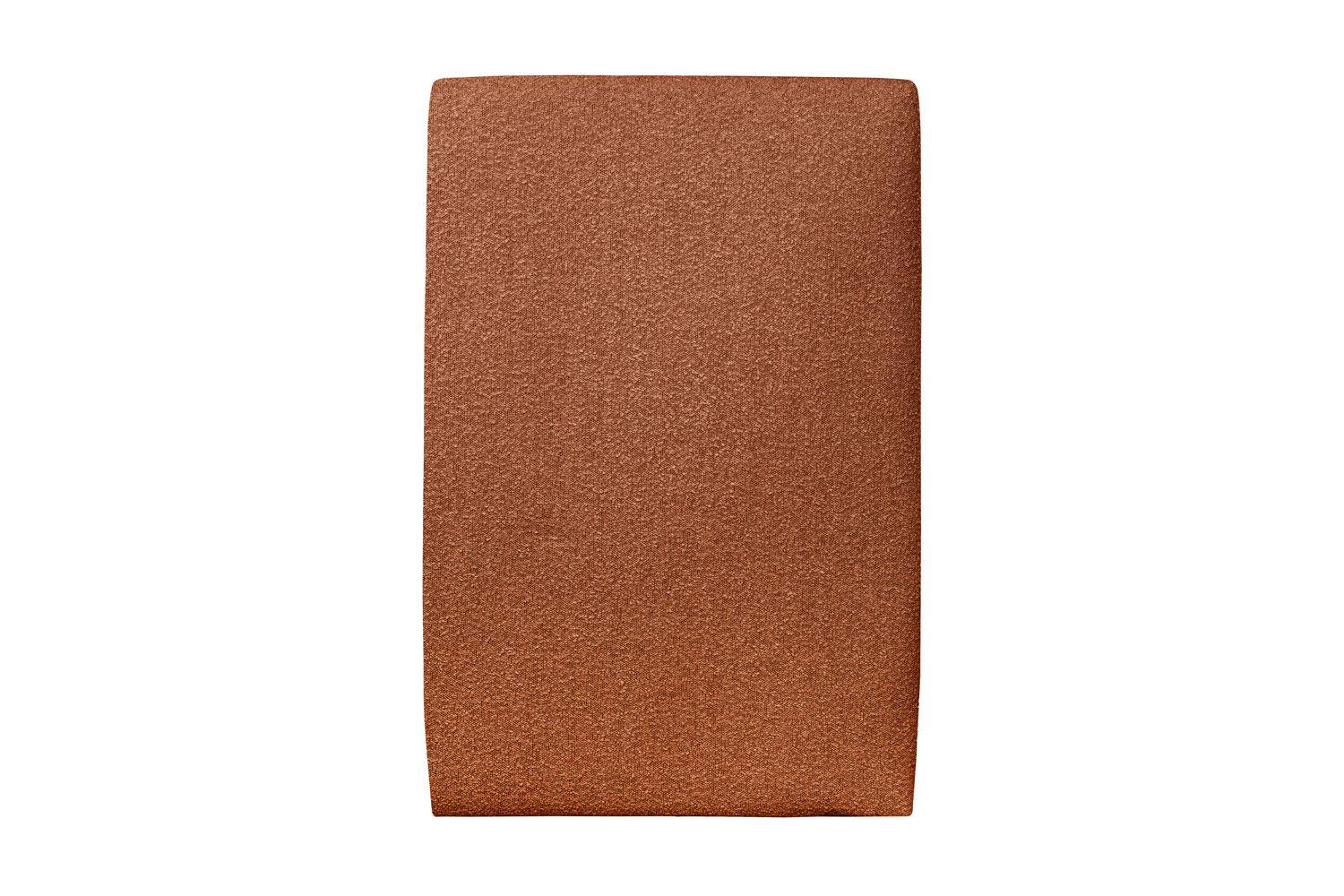 KOPFTEIL gepolstertes – Terrakotta-Bouclé-Stoff - 90 cm - Beige/Terracotta, Holz (90/120/10cm) - Sommeil de Plomb