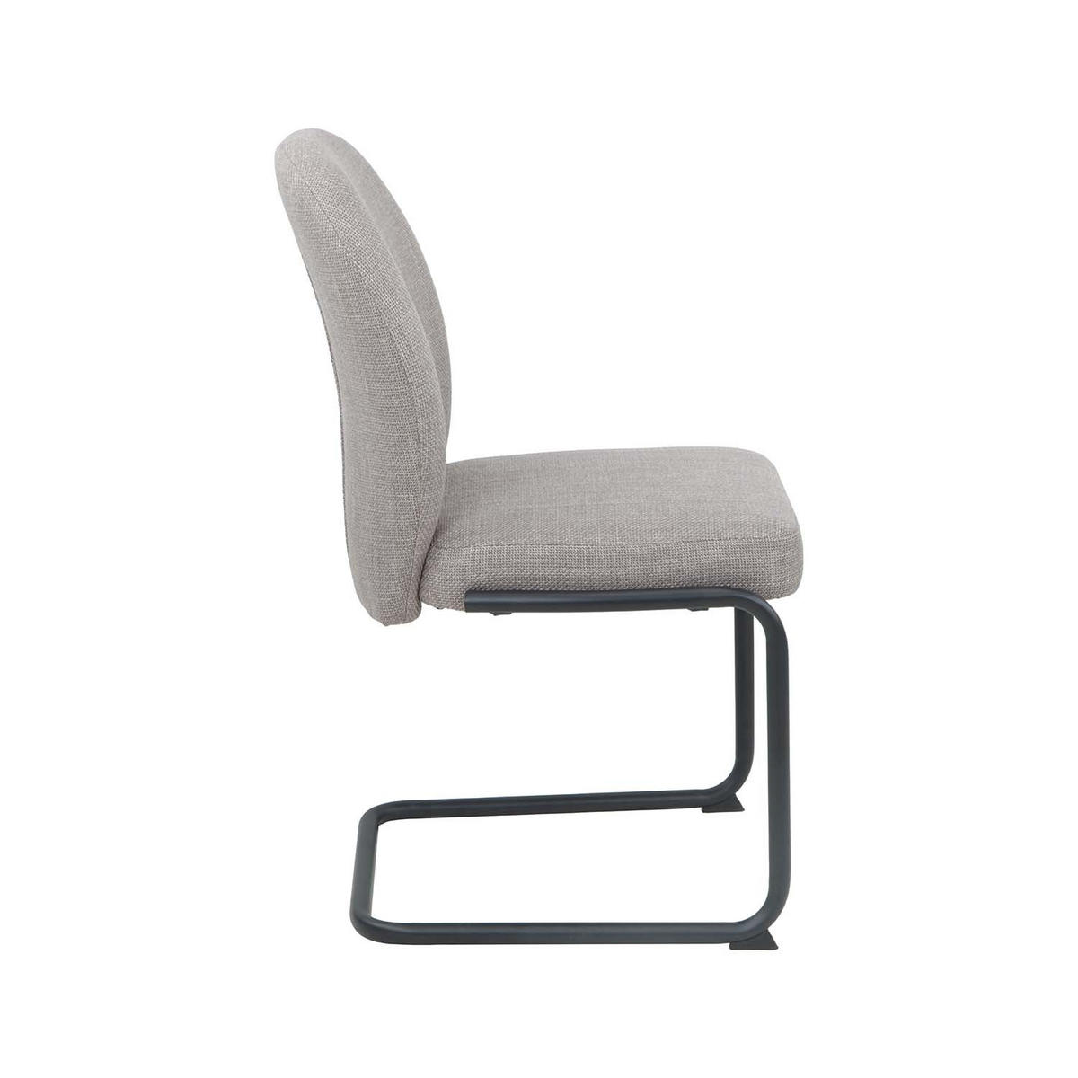 SCHWINGSTUHL 2 Stück Karen II - Schlamm - Schlammfarben/Schwarz, Textil/Metall (53/90/62cm) - Hela Vertriebs GmbH