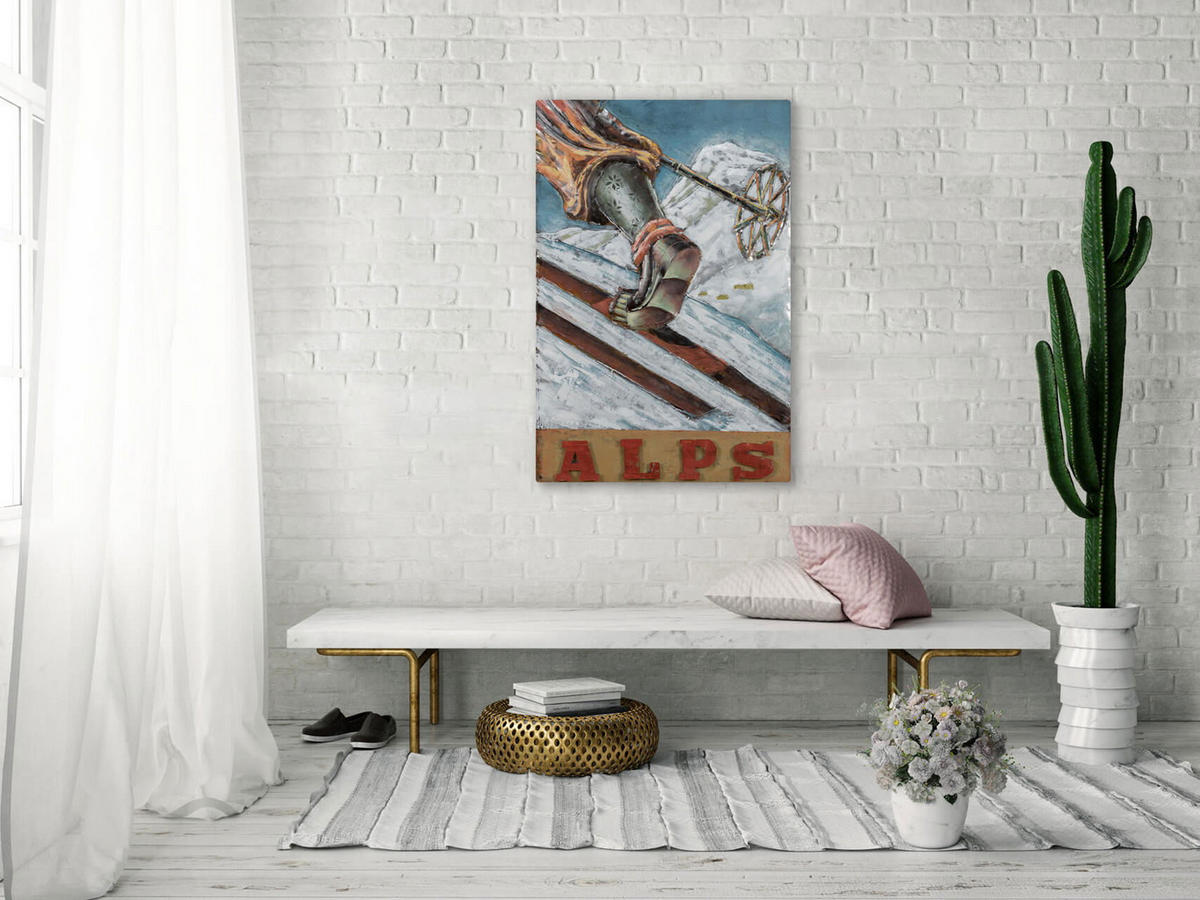 METALLBILD Braun 60/90 cm - Braun, Metall (60/90cm) - KUNSTLOFT