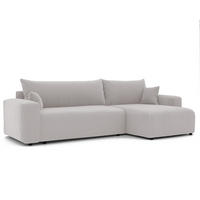 ECKSOFA Luna Max Mit Schlaffunktion - Weiß, Holzwerkstoff/Textil (145/278cm) - Fun Möbel