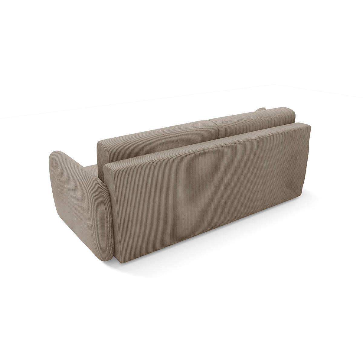 SOFA Dora 3 Sitzplätze Taupe - Taupe, Holz (233/92/110cm) - Petits-meubles