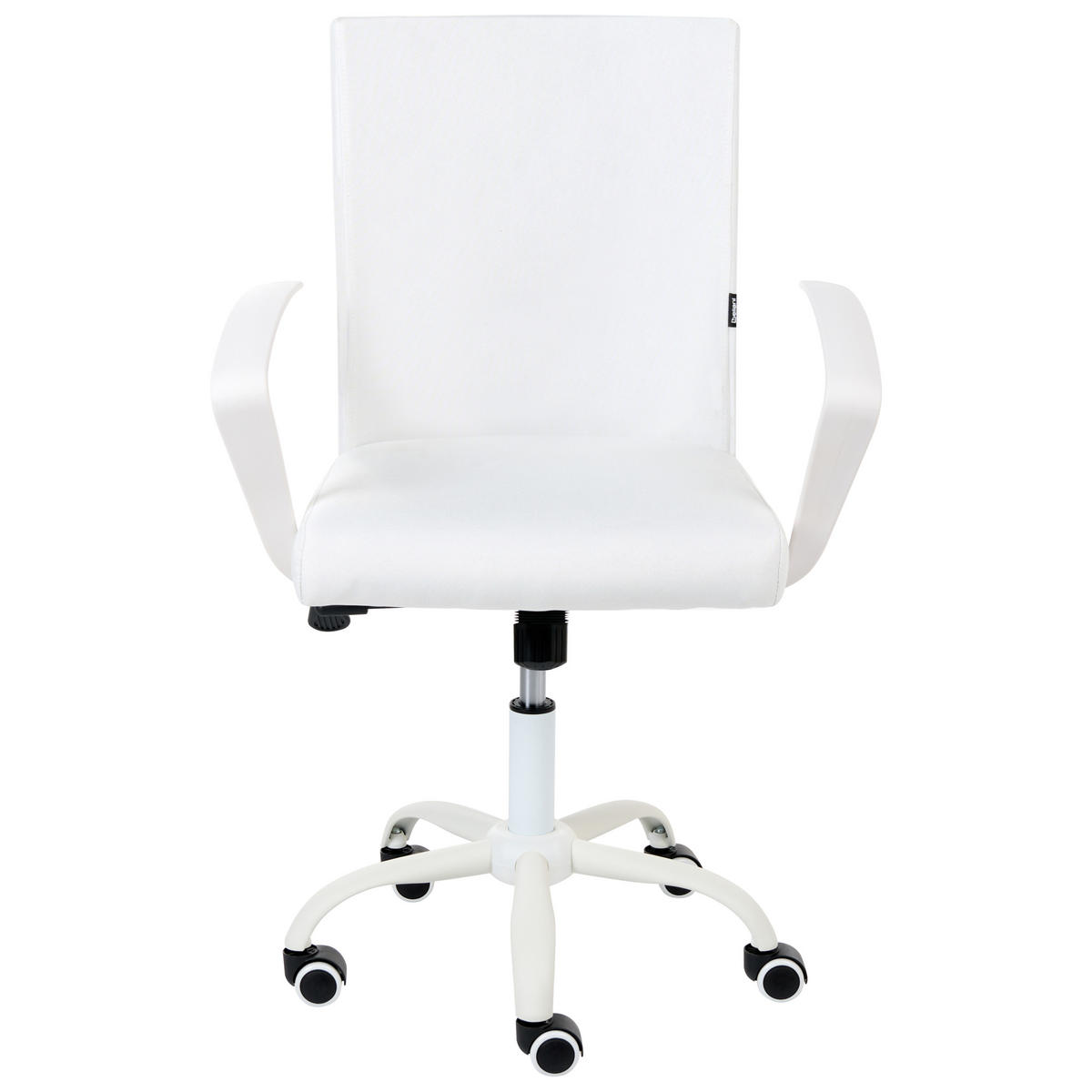BÜROSTUHL Weiß Modra - Weiß, Textil (52/91/52cm) - Beliani