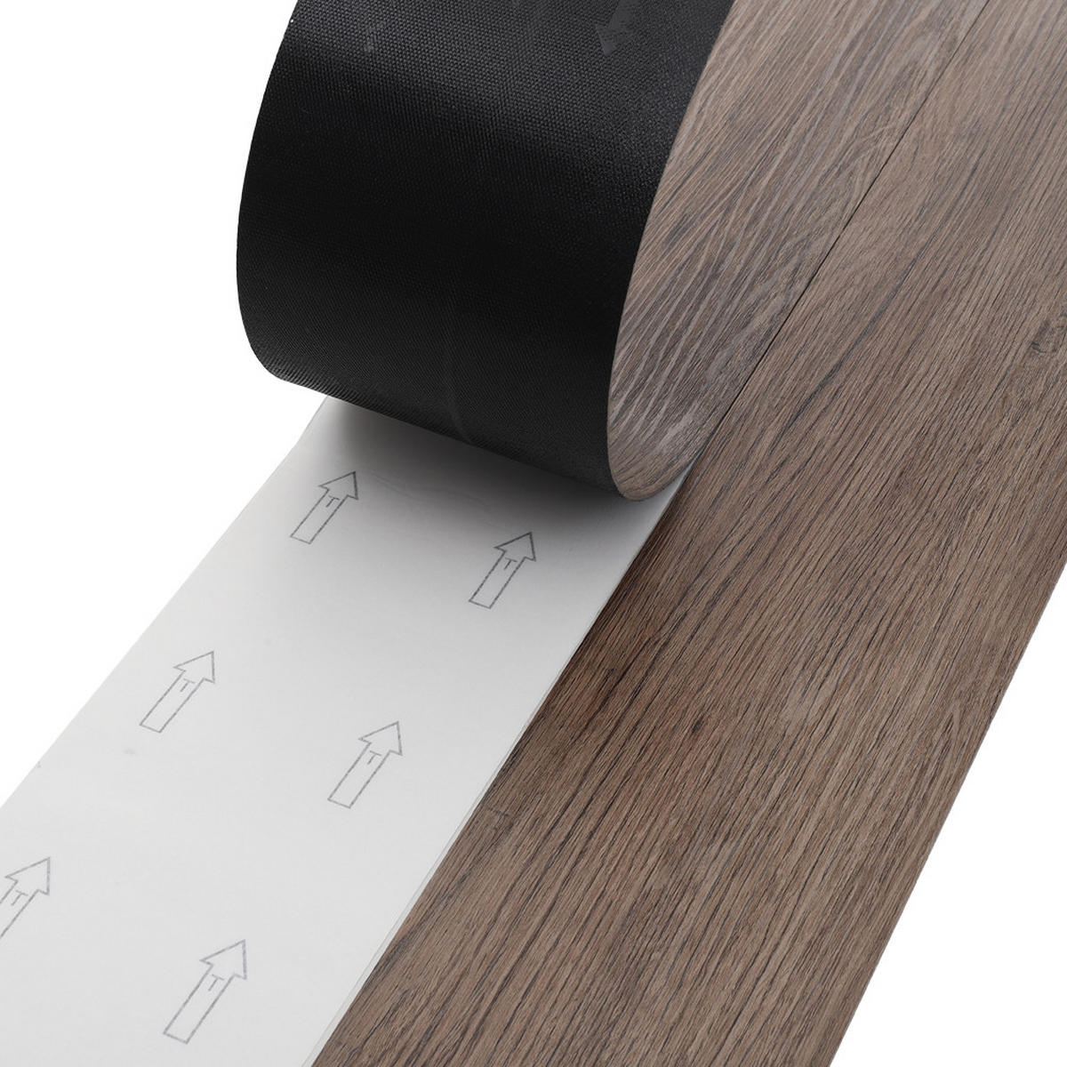 VINYLBODEN 5m²/36-TLG. selbstklebend PVC - Dunkelbraun, Kunststoff (0.2/91.5/15.2cm) - Livingandhome