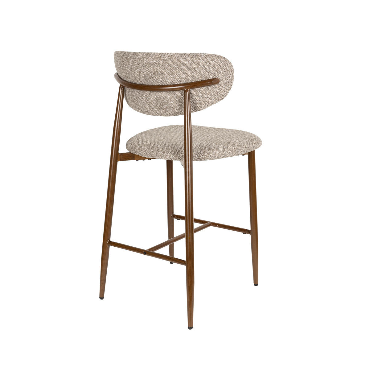 BARHOCKER Noor Rückenlehne 66 cm Taupe - 2 er Set - Taupe, Kunststoff (52/98/55cm) - Housecraft Living
