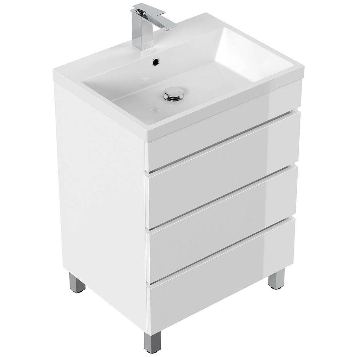 WASCHTISCH Frome-02 - Weiß, Holzwerkstoff (70/84/48cm) - Lomado