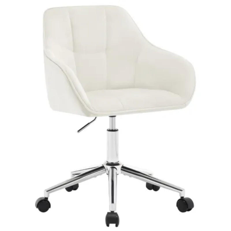 BÜROSTUHL Cremeweiß 40,5/40/86 cm - Creme, Metall (61/40/40.5cm) - PANGIVO