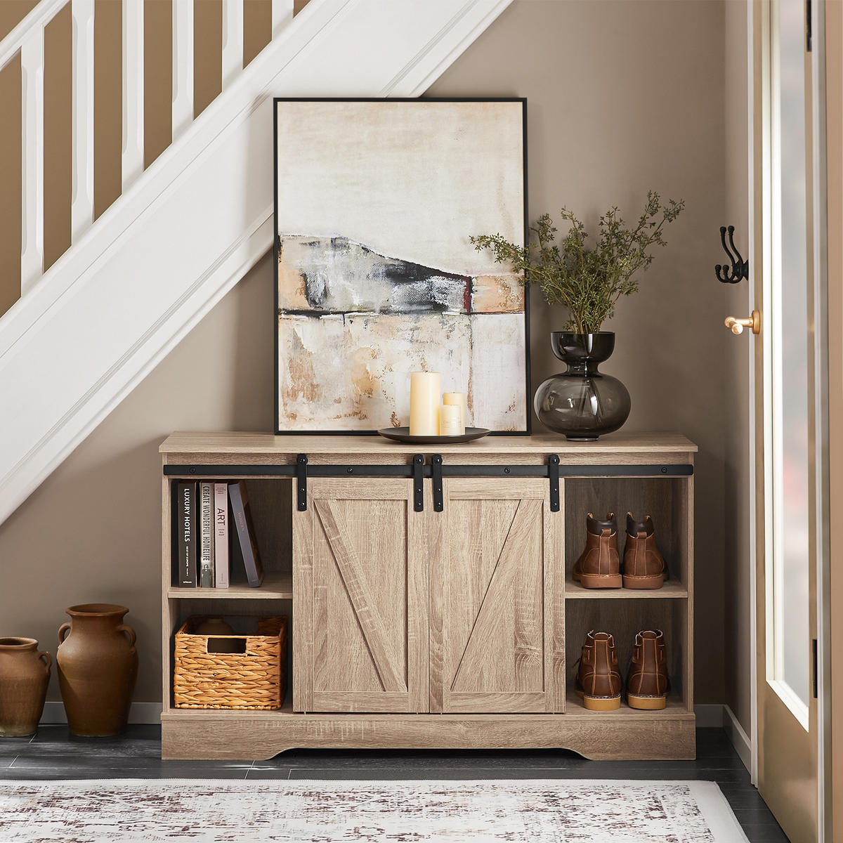 SIDEBOARD Natur - Naturfarben, Holzwerkstoff (120/70/39cm) - SoBuy