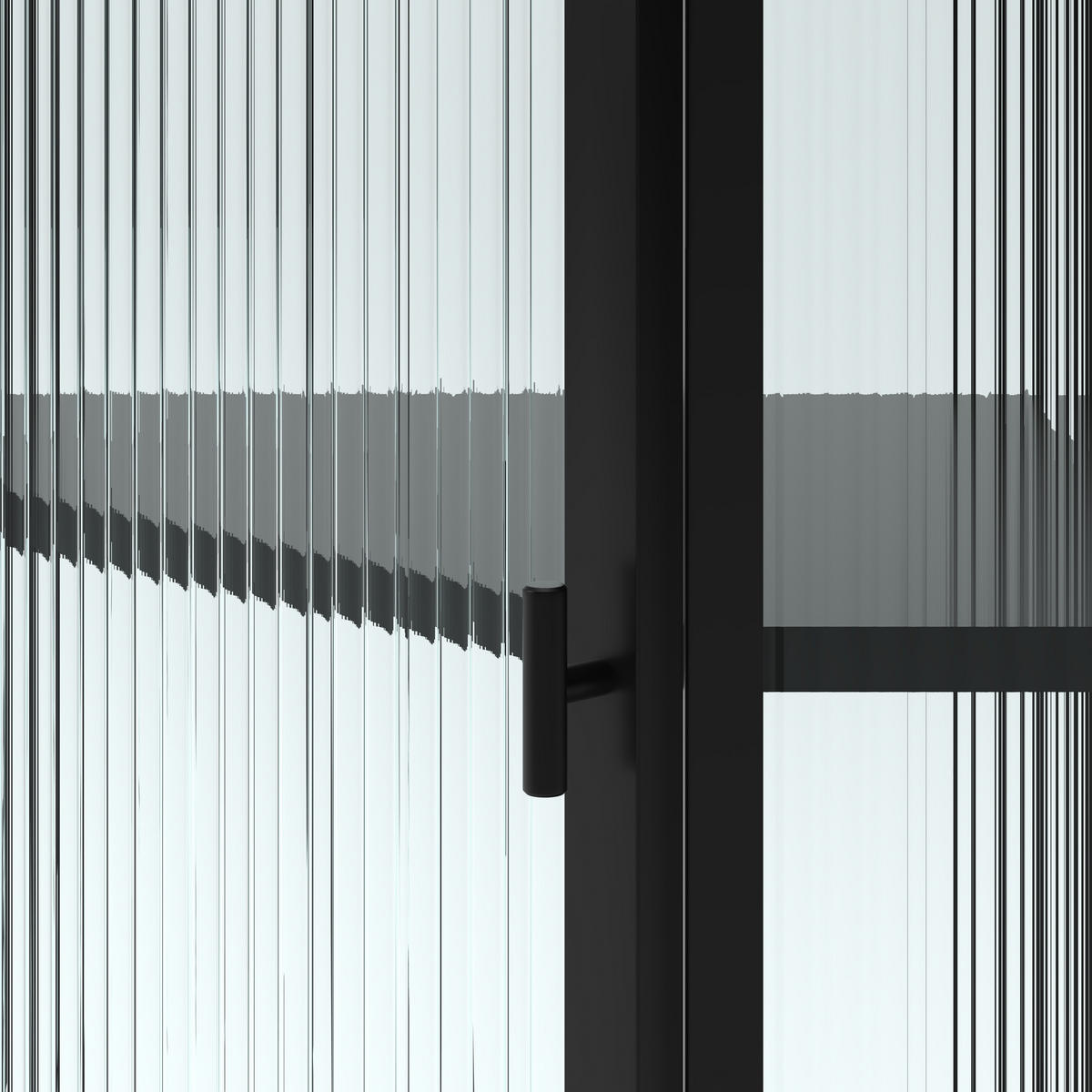 BAD-WANDSCHRANK Schwarz, Glastür & 4 Ablagen, 56 x 40 x 105 cm - Schwarz, Metall (56/105/40cm) - Urban Meuble