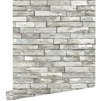 TAPETE Holz-Motiv 53 cm x 10.05 m - Grau, Papier (53/1000cm) - ESTAhome