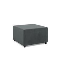 SITZPOUF 70 X 70 NEO, Dunkelgrau - Grau, Textil (71/40/71cm)