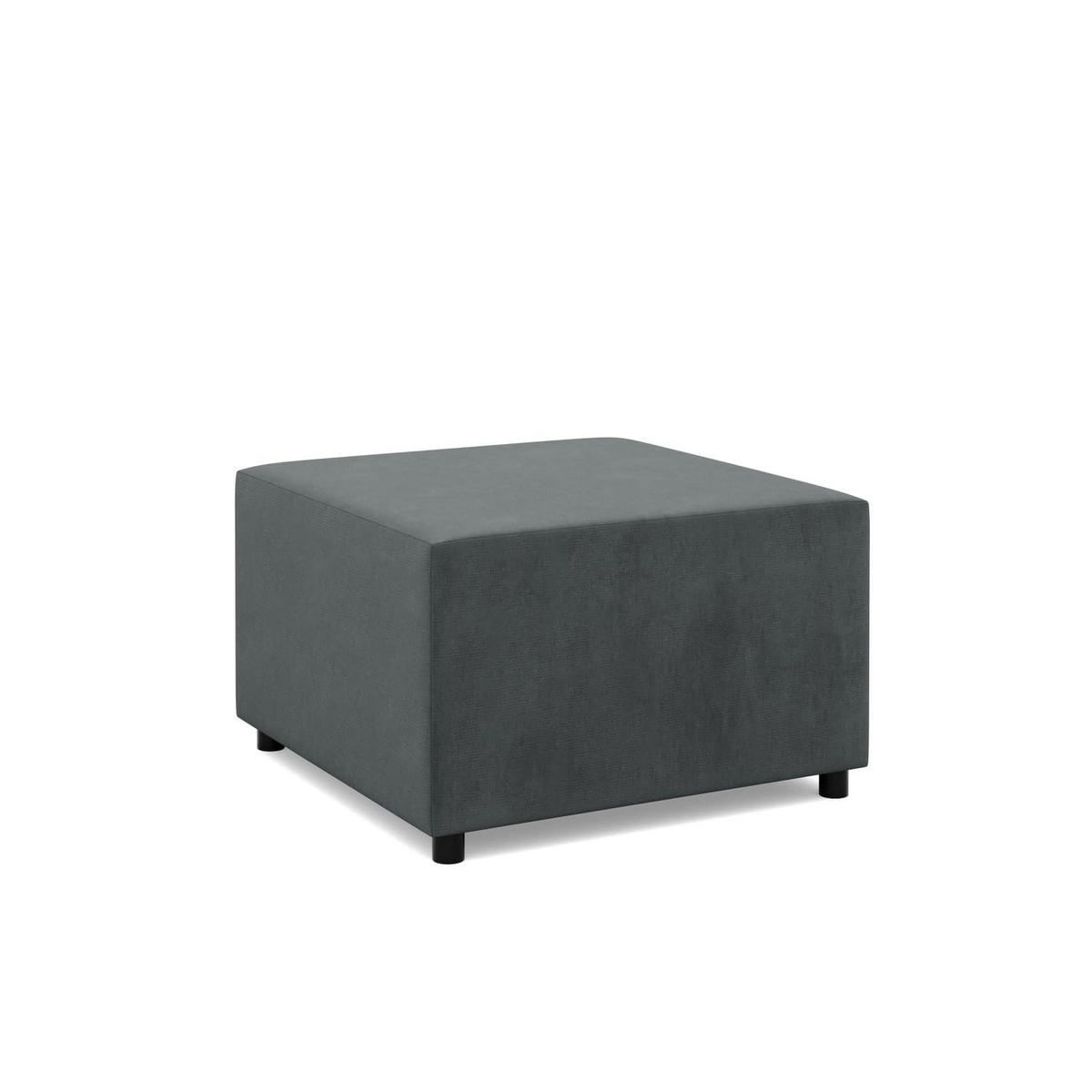 SITZPOUF 70 X 70 NEO, Dunkelgrau - Grau, Textil (71/40/71cm)