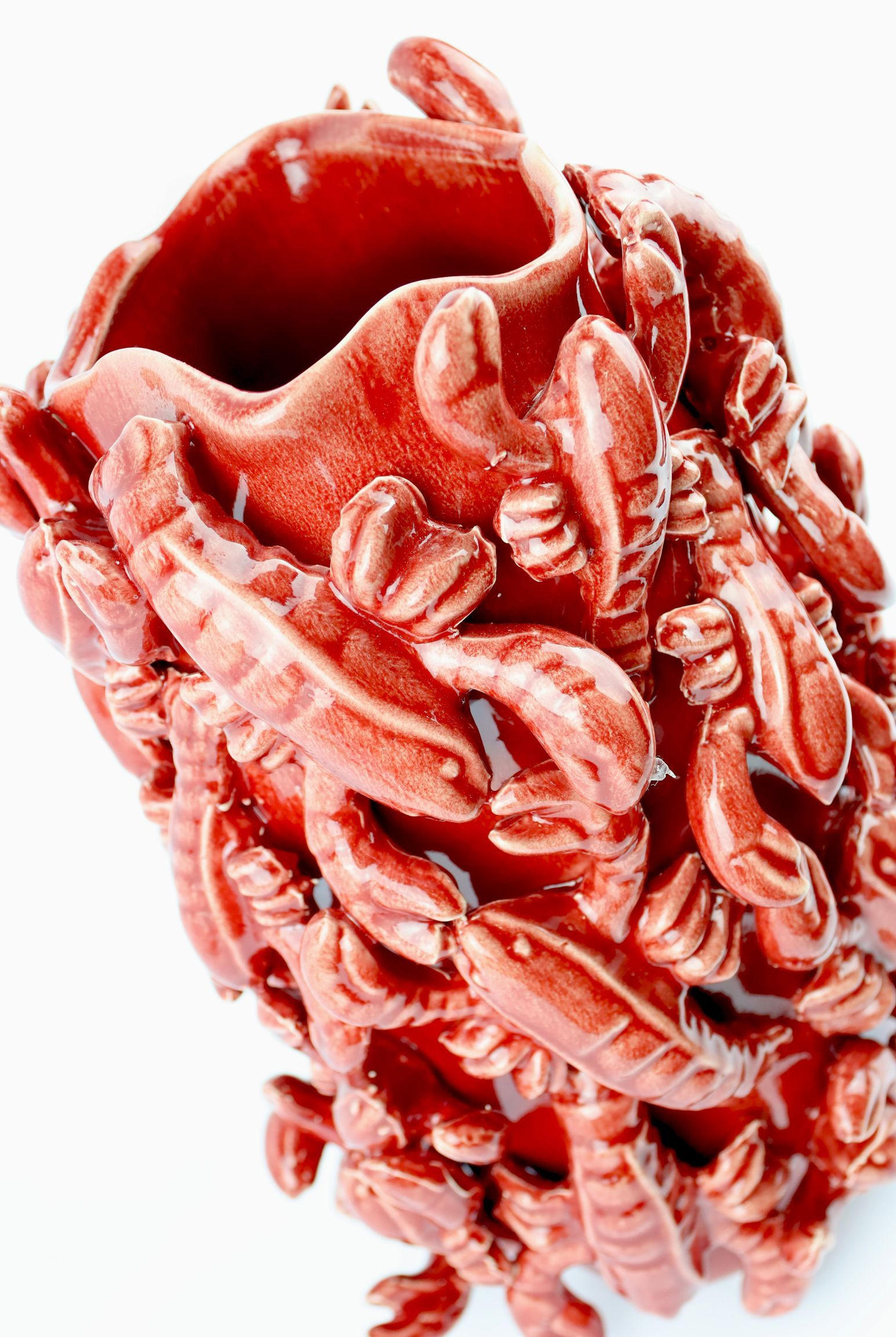 VASENOBJEKT Lobster rot - Rot, Keramik (30cm) - FURNARO