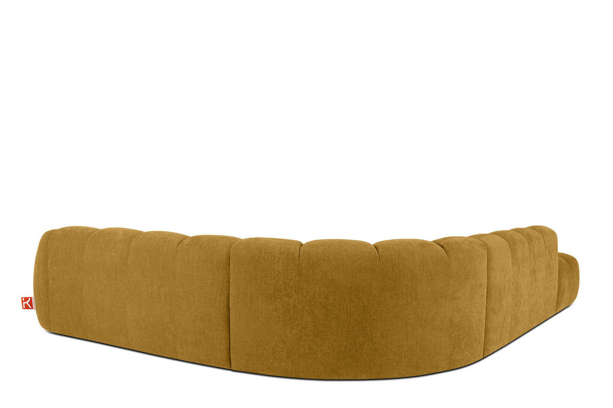 ECKSOFA LINKS FLAVA, Honigfarben - Honig, Holz/Holzwerkstoff (310/354cm) - KONSIMO®