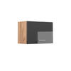 HÄNGESCHRANK R-Line Anthrazit Hochglanz 60 cm Flach - Honigeiche/Schwarz Hochglanz, Holzwerkstoff (60/40/31cm) - Vicco