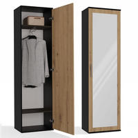 GARDEROBENSCHRANK Anthrazit, Artisan 50/180/35 - Anthrazit, Holzwerkstoff (50/180/35cm) - RAUMHIRSCH FURNITURE