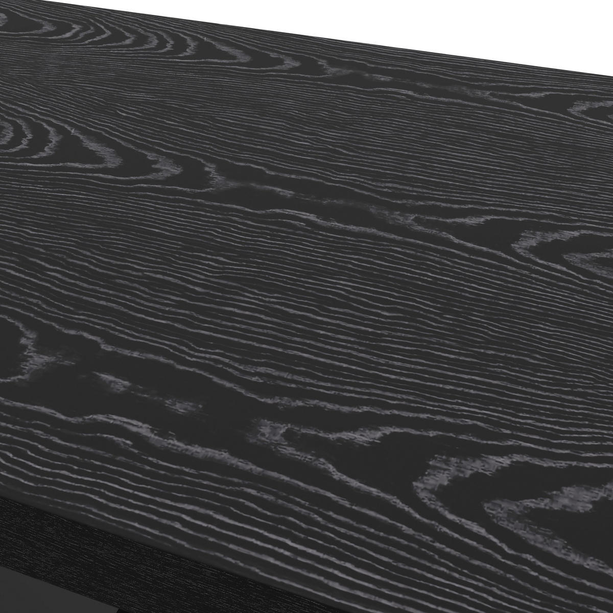 ESSTISCH Loca Schwarz MDF ca. 140 /80 /76 cm - Schwarz, Holz (80/140/76cm) - Bessagi Home